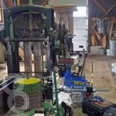 Arbeiten an einem Sägegatter