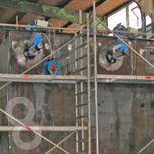 Ausbohren von Stahlwasserbauelementen